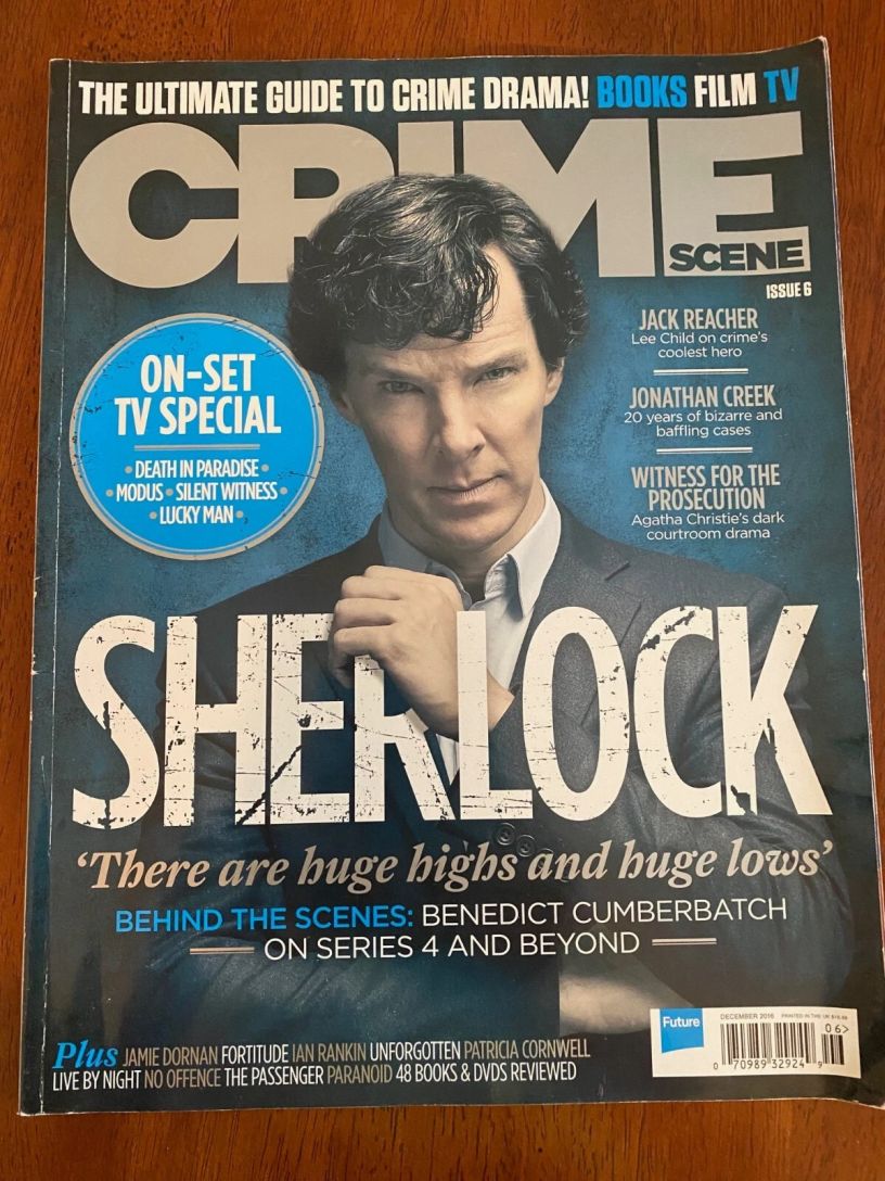 CRIME SCENE magazine side cover Issue 6  December 2016