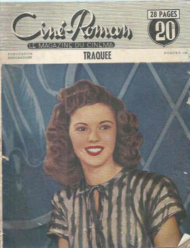 CINE-ROMAN (For France) magazine side cover Issue 138   1948