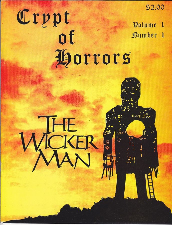 CRYPT OF HORRORS magazine side cover Issue 3  1977