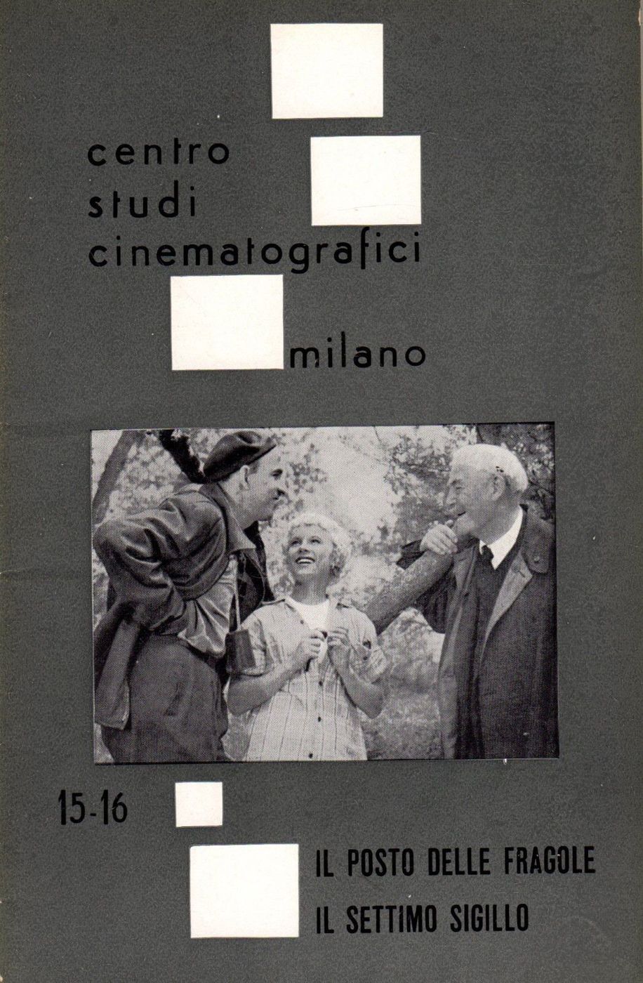 CSC/CENTRO STUDI CINEMATOGRAFICI magazine cover Issue 15/16 March 1960