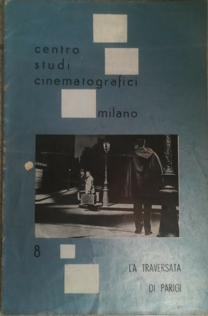 CSC/CENTRO STUDI CINEMATOGRAFICI magazine side cover Issue 8   1959