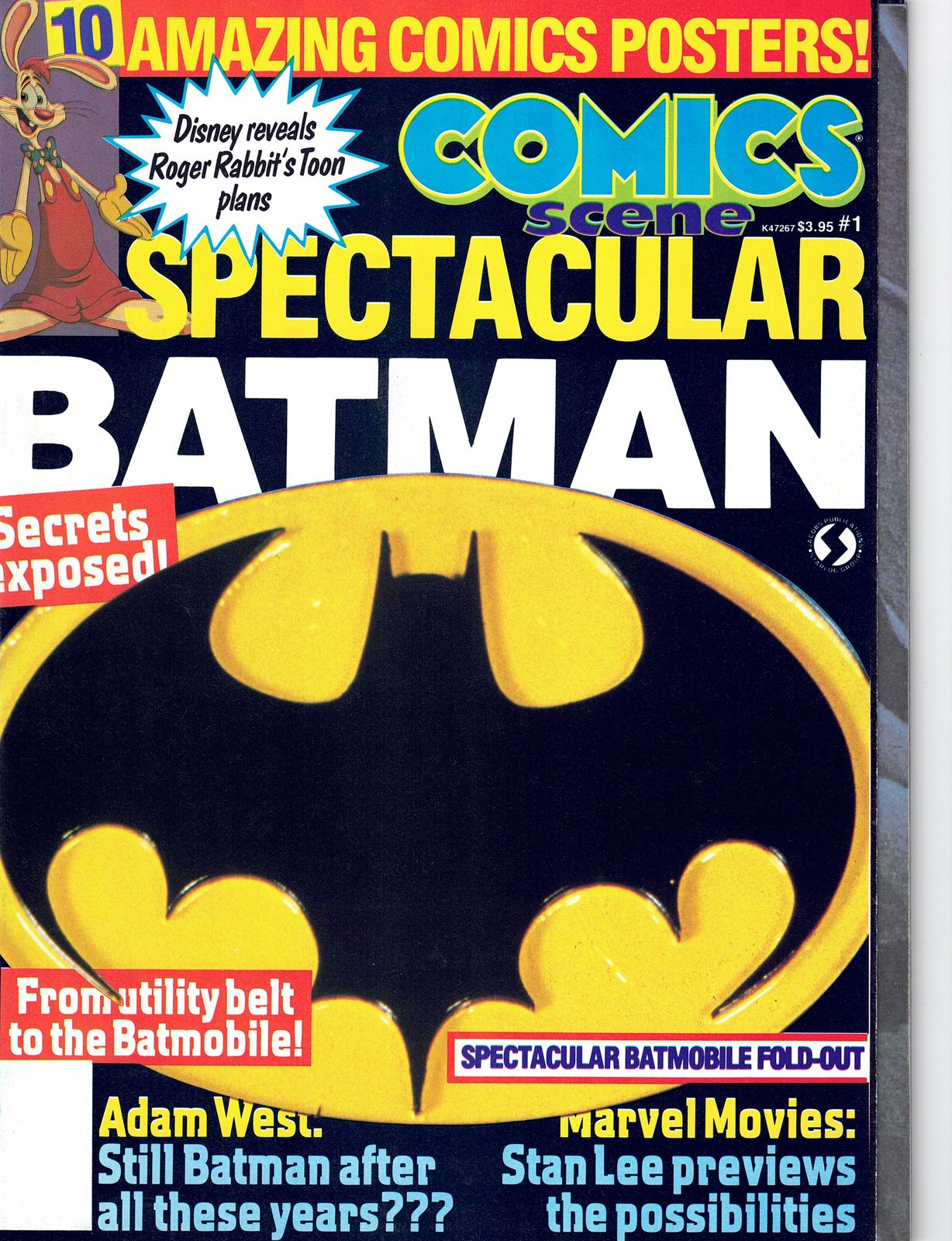 COMICS SCENE SPECTACULAR magazine cover Issue 1   1989