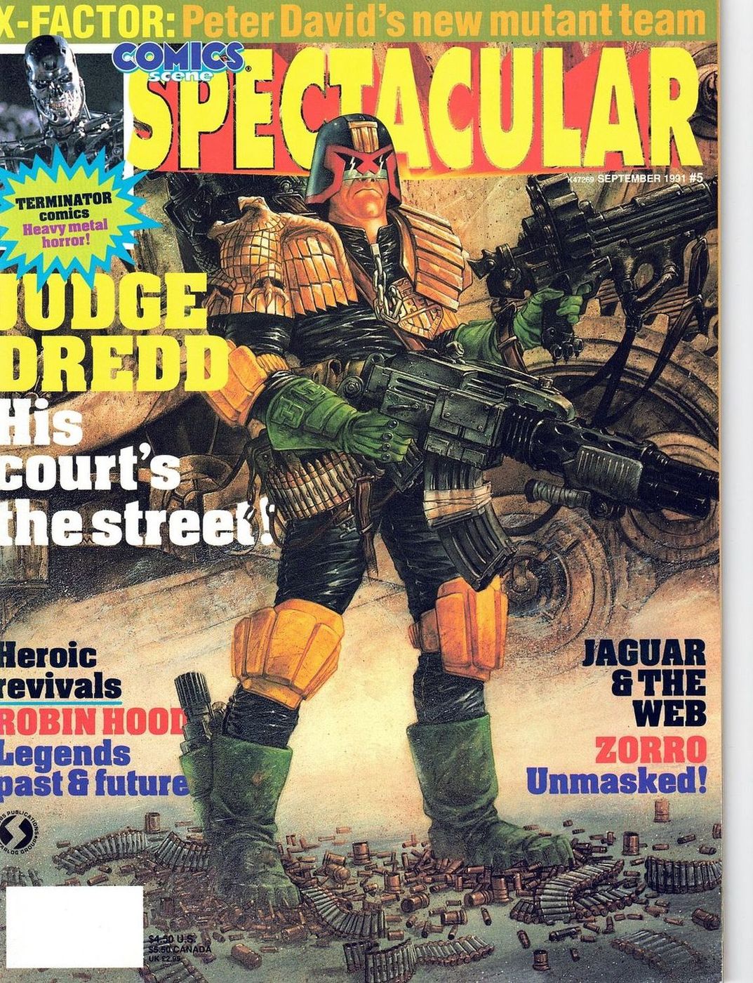 COMICS SCENE SPECTACULAR magazine cover Issue 5  September 1991
