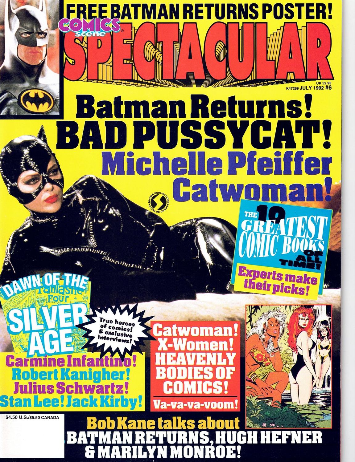 COMICS SCENE SPECTACULAR magazine cover Issue 6  July 1992