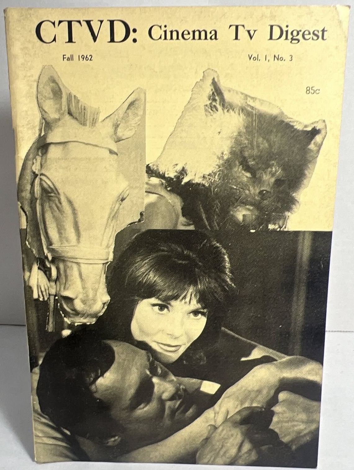 CTVD-CINEMA-TV-DIGEST magazine side cover  Vol 1 No  3 Fall 1962