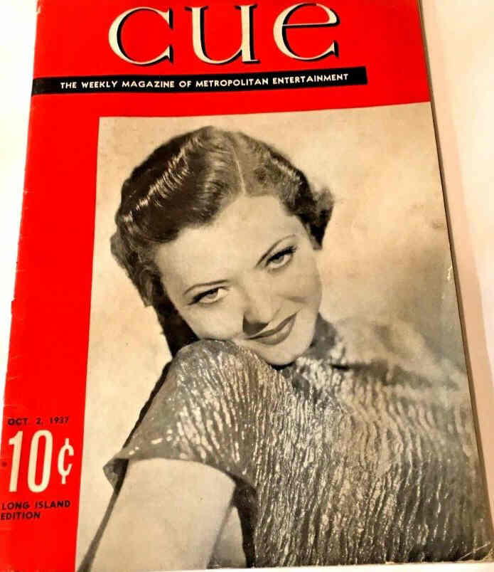 CUE magazine cover 2 October 1937