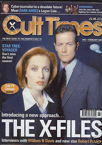 CULT TIMES magazine side cover Issue 65 February 2001