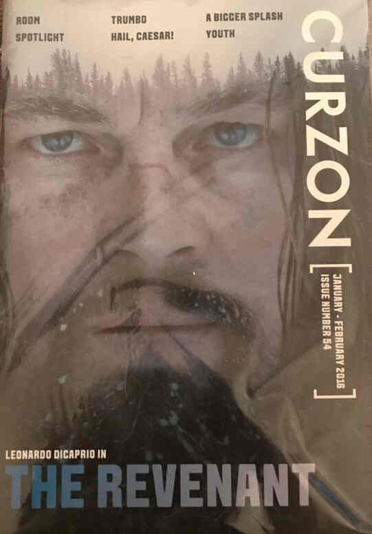 CURZON CINEMAS magazine side cover Issue 54 January/February 2016