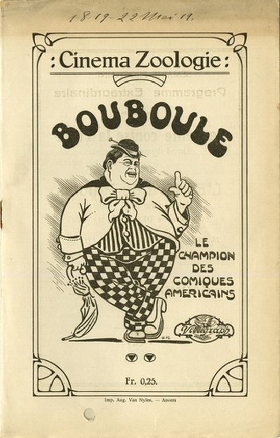 CINE ZOOLOGIE magazine side cover 18 May 1919