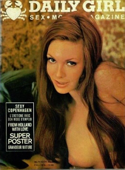 DAILY GIRL (Fr) magazine side cover November/December 1970