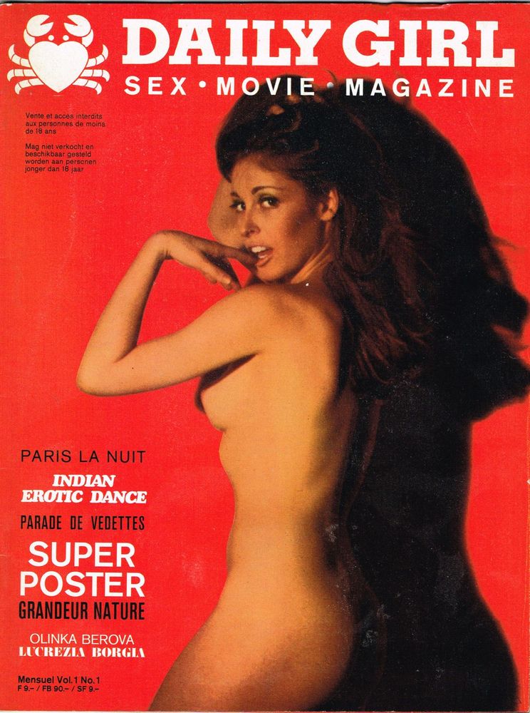 DAILY GIRL (Fr) magazine side cover  Vol 1 # 1  1969