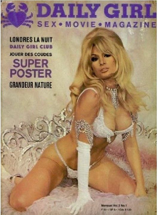 DAILY GIRL (Fr) magazine side cover  Vol 2 # 1  1970