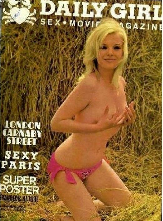 DAILY GIRL (Fr) magazine side cover  Vol 2 # 6  1971
