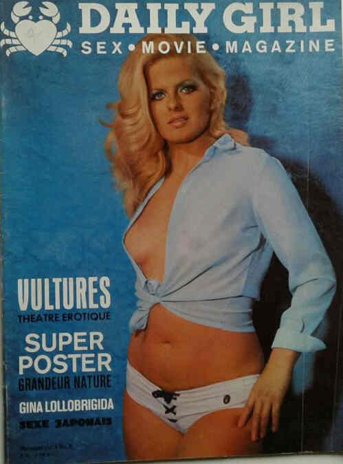 DAILY GIRL (Fr) magazine side cover  Vol1 # 5  1969