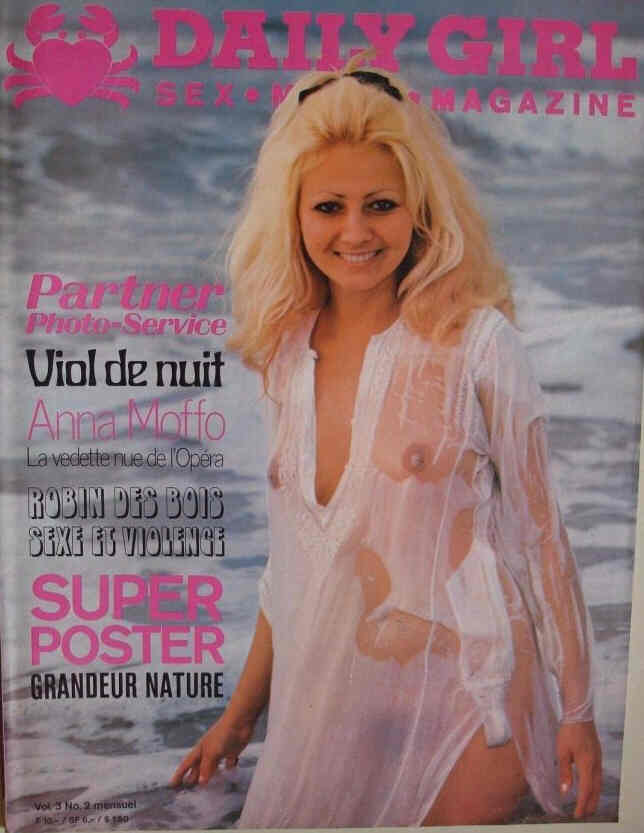 DAILY GIRL (Fr) magazine side cover  Vol 3 # 2  1972