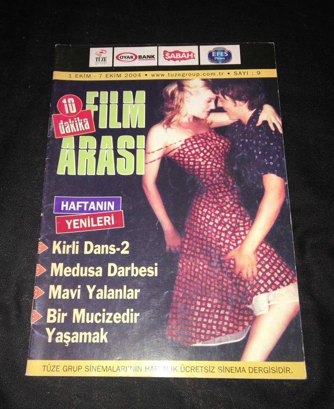 10 DAKIKA FILM ARASI magazine side cover Issue 9 1 October 2004