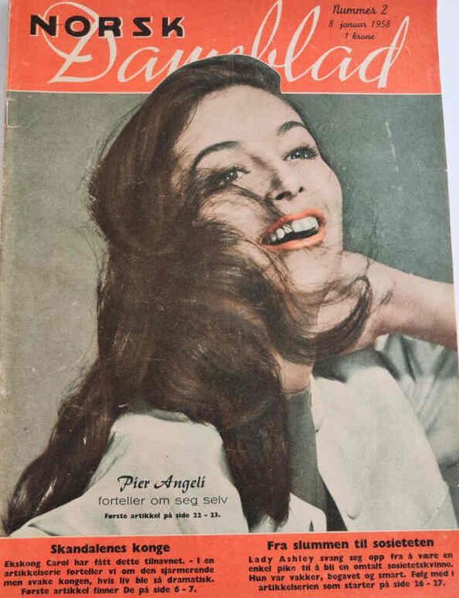 NORSK DAMEBLAD magazine cover Issue 2 8 January 1958