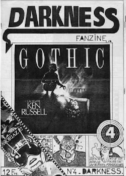 DARKNESS magazine cover Issue 4 May 1987