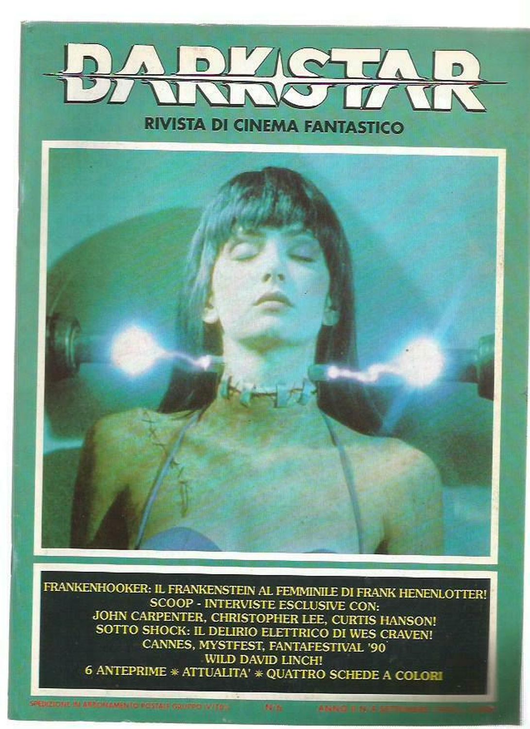 DARK STAR (It) magazine cover Issue 4   1990
