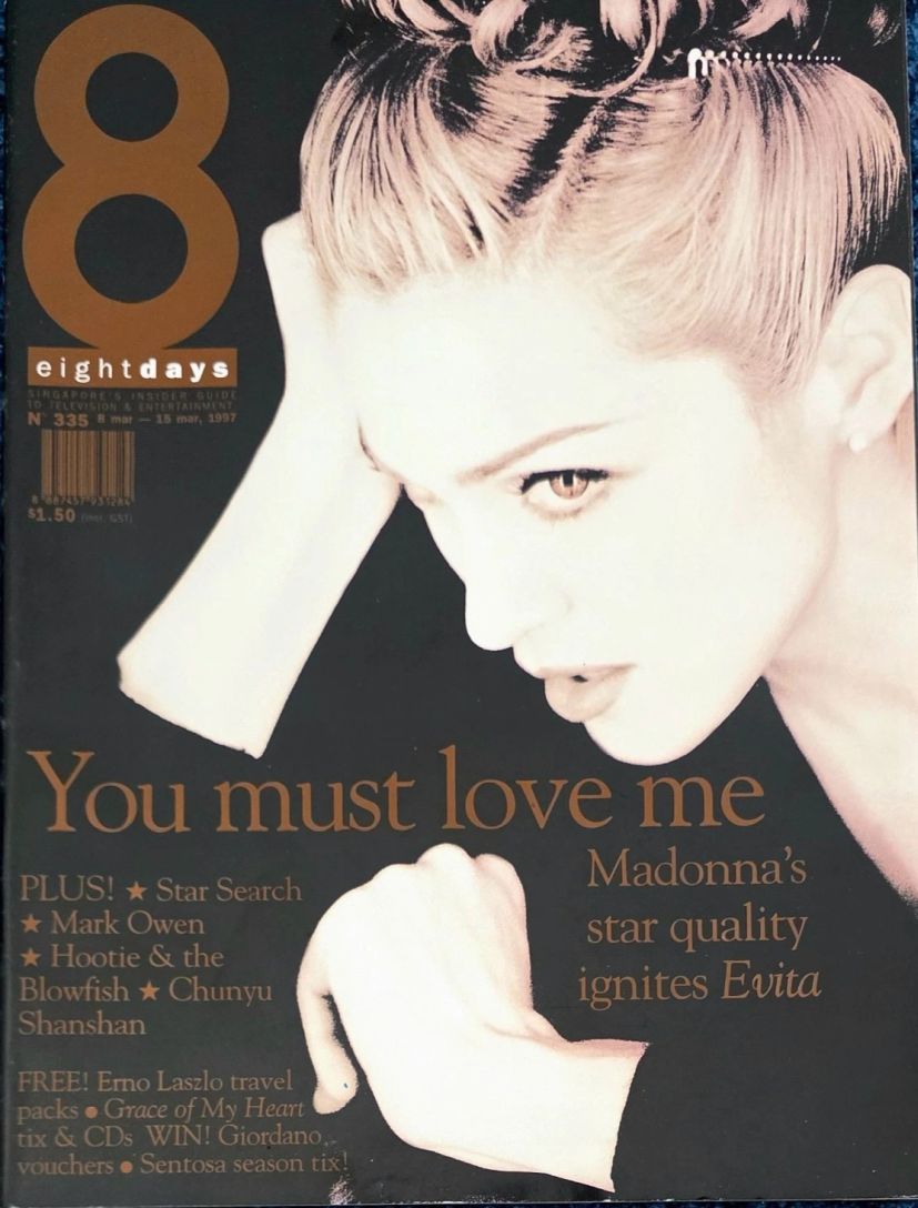 8 DAYS magazine side cover Issue 335 8 March 1997