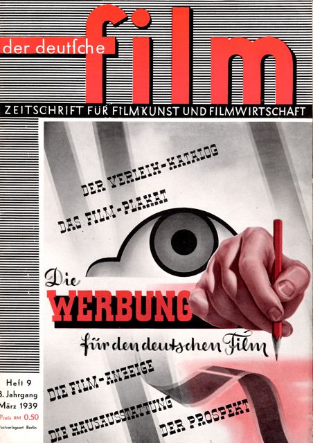DEUTSCHE FILM | DER magazine cover March 1939