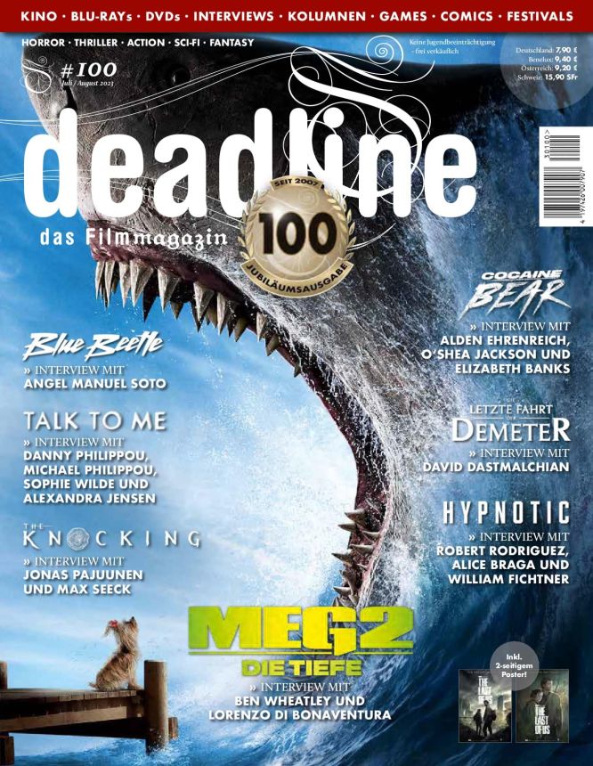 DEADLINE magazine cover Issue 100  July/August 2023