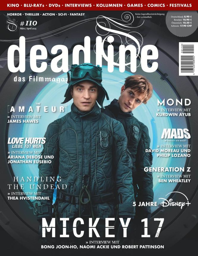 DEADLINE magazine cover Issue 110  March/April 2025