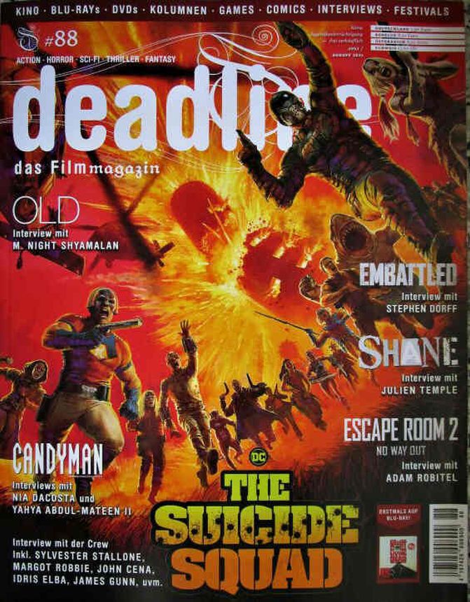 DEADLINE magazine cover Issue 88  July/August 2021