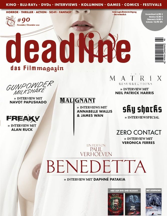 DEADLINE magazine cover Issue 90  November/December 2021