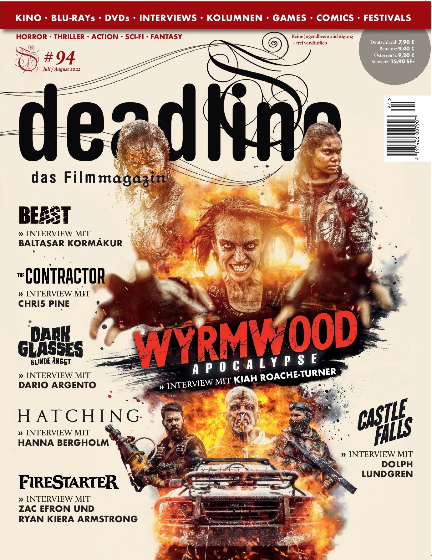 DEADLINE magazine cover Issue 94  July/August 2022