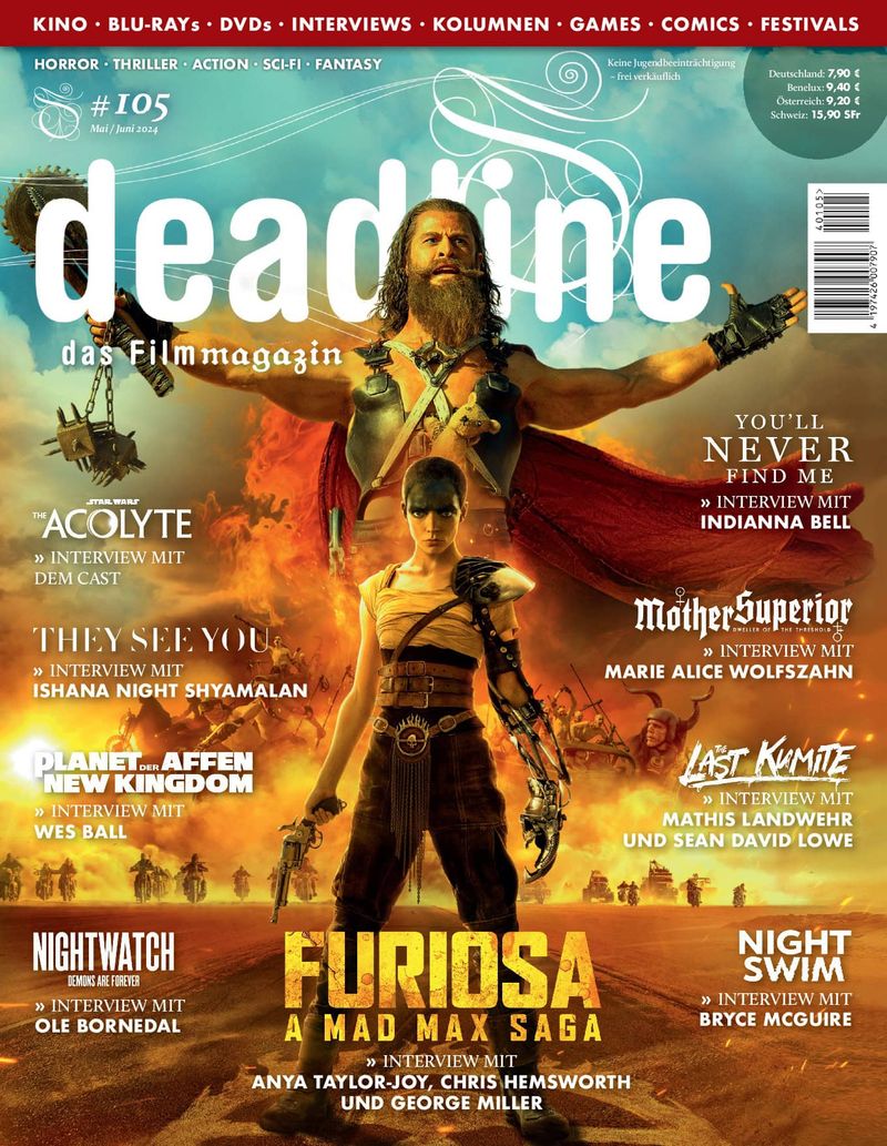 DEADLINE magazine cover Issue 105  May/June 2024