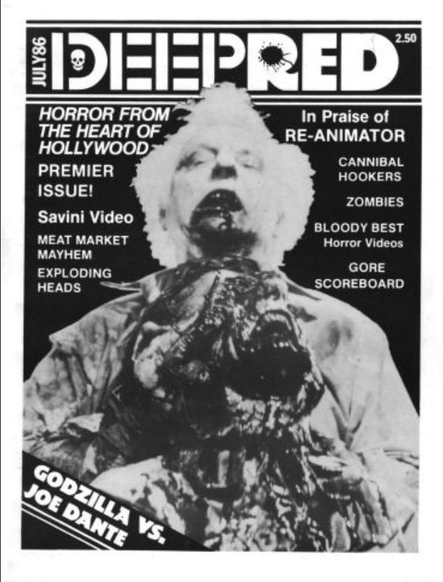 DEEP RED magazine cover  1986