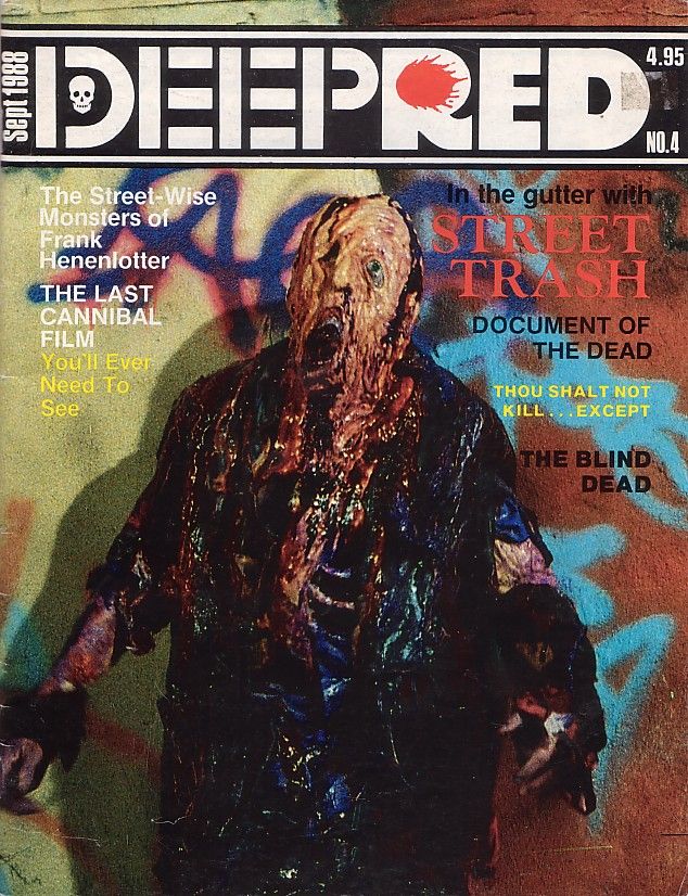 DEEP RED magazine cover Issue 4 September 1988