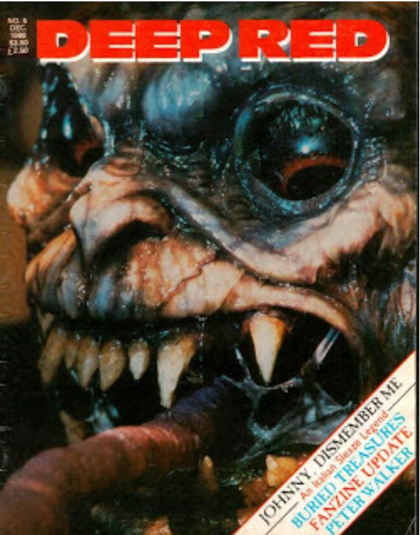 DEEP RED magazine cover Issue 5 December 1988