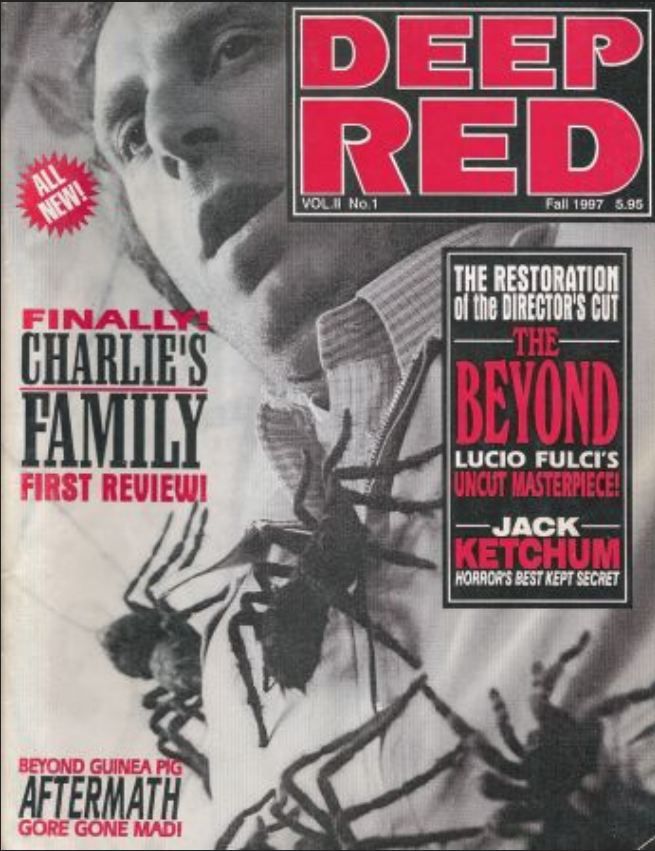 DEEP RED magazine cover Issue 8  Vol 2 # 1 Fall 1997
