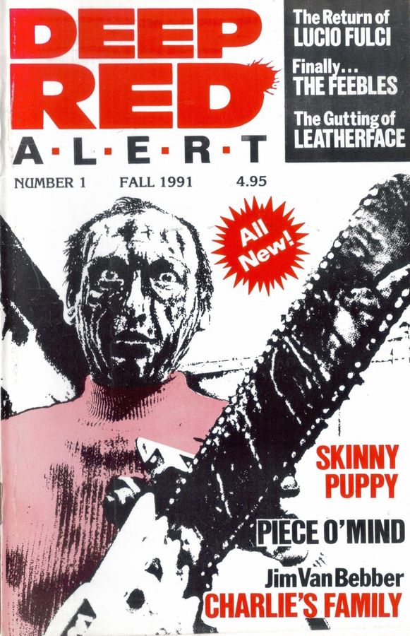 DEEP RED ALERT magazine side cover Issue 1 Fall 1991