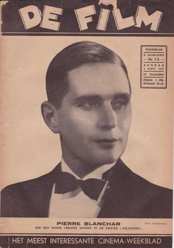 DE FILM magazine side cover Issue 13 4 September 1932