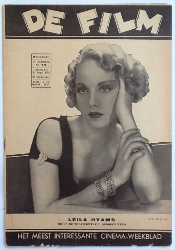 DE FILM magazine side cover Issue 14 11 September 1932