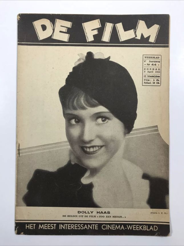 DE FILM magazine side cover Issue 44 9 April 1933