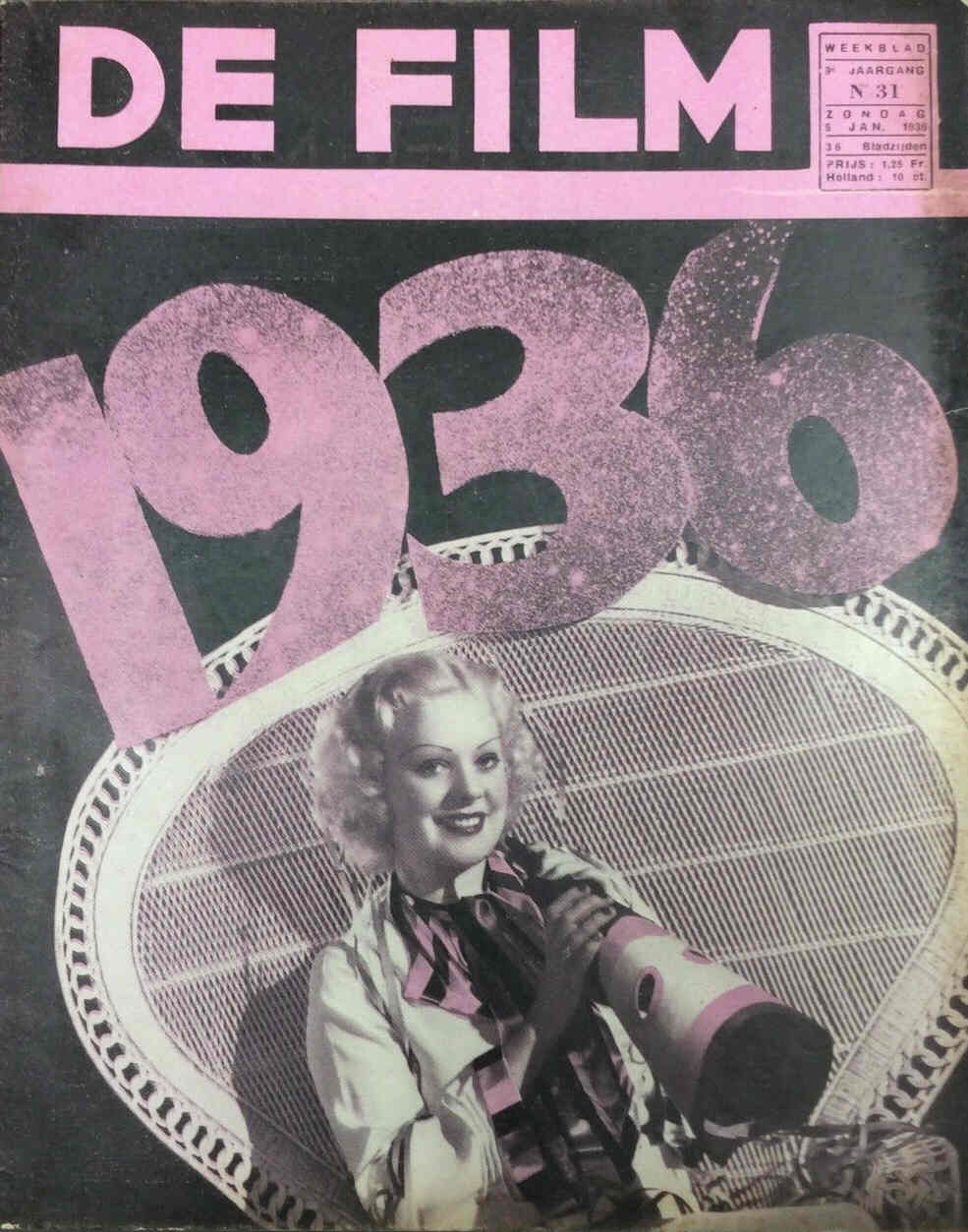 DE FILM magazine cover 5 January 1936