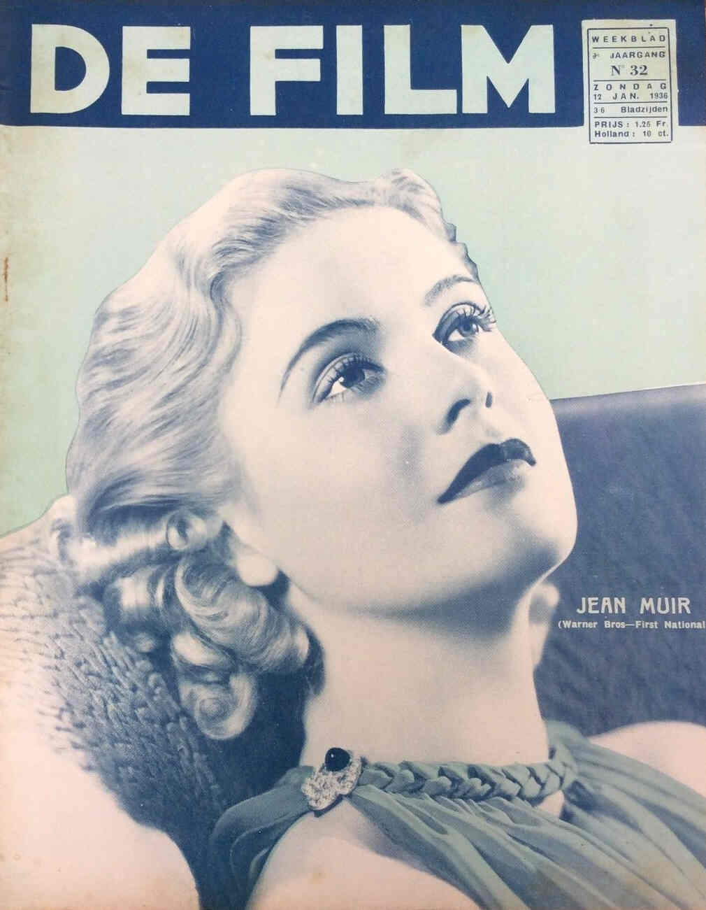 DE FILM magazine cover 12 January 1936