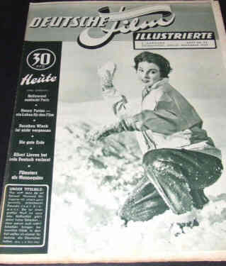 DEUTSCHE FILM ILLUSTRIERTE magazine cover 27 December 1949