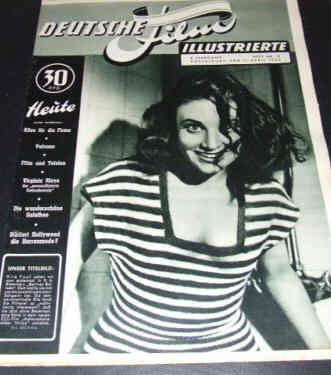 DEUTSCHE FILM ILLUSTRIERTE magazine cover Issue 15 11 April 1950