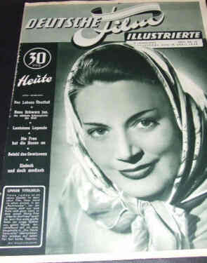 DEUTSCHE FILM ILLUSTRIERTE magazine cover Issue 16 18 April 1950