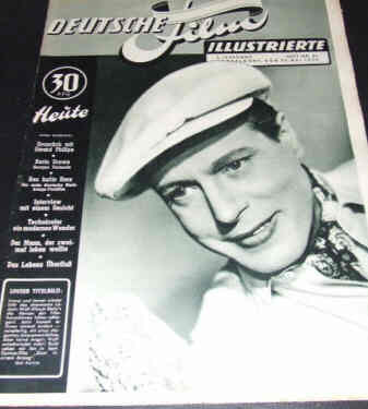 DEUTSCHE FILM ILLUSTRIERTE magazine cover Issue 21 23 May 1950