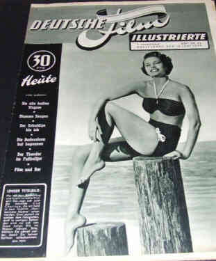 DEUTSCHE FILM ILLUSTRIERTE magazine cover Issue 24 13 June 1950