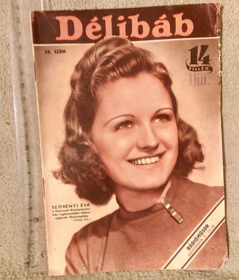 DELIBAB magazine side cover 8 September 1940