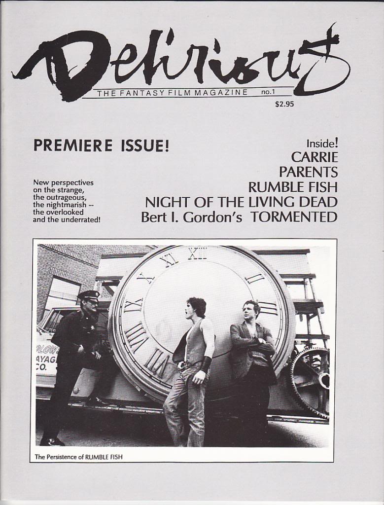 DELIRIOUS magazine cover Issue 1  1992