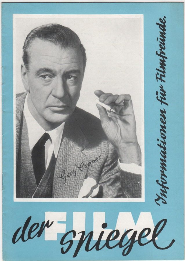 FILM SPIEGEL (1954-1959) magazine cover Issue 40 September 1957