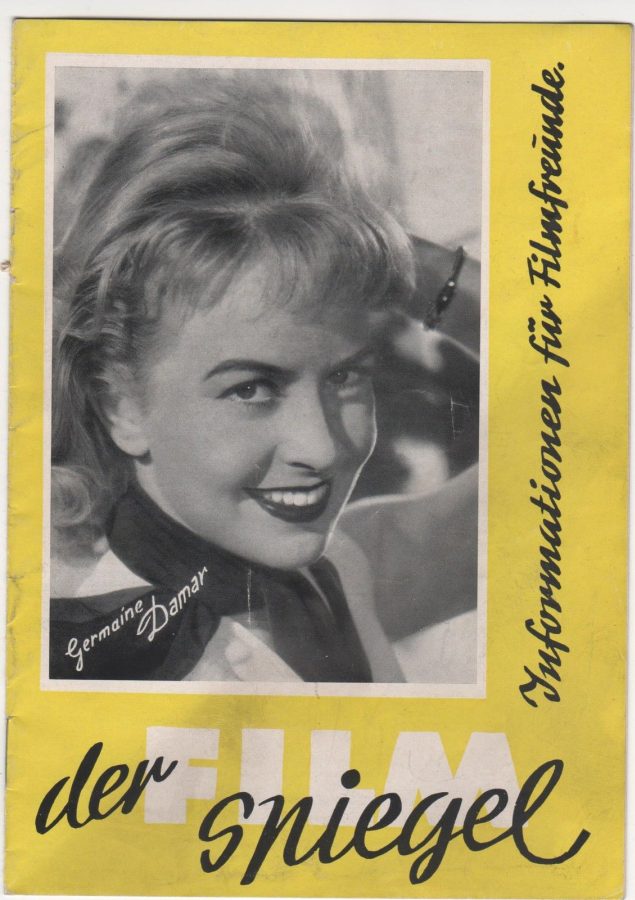 FILM SPIEGEL (1954-1959) magazine cover Issue 42 November 1957